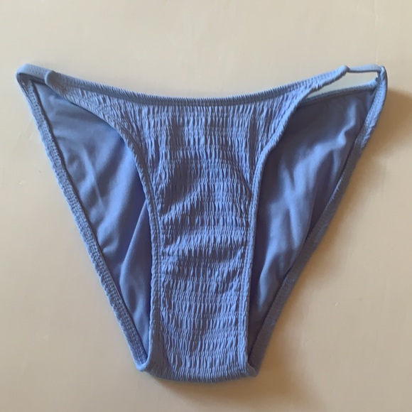 Xhiliration Powder Blue Textured Bikini Set - Picture 12 of 16